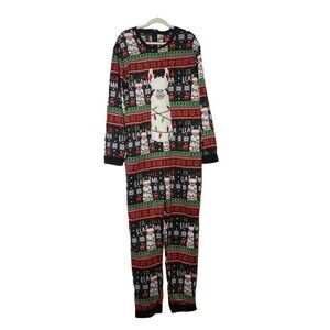 DEC 25 Fa La La La Lama Light Up Pajama Size XL